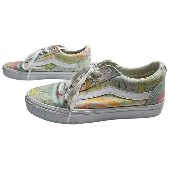 Vans Womens Ward 'Psychedelic Tie Dye' VN0A3IUN54H Canvas Sneaker Shoes Size 8.5 - Picture 3 of 10
